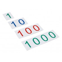 Zahlenkarten 1-1000 groß (Kunststoff)