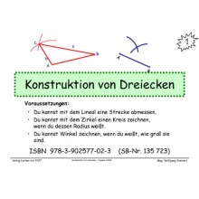 Mathematik Lernkarteien - Konstruktion v. Dreiecken