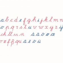 Bewegliches Alphabet, groß (Holz) - lateinische Ausgangsschrift