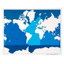 Kontrollkarte Meere und Ozeane: beschriftet