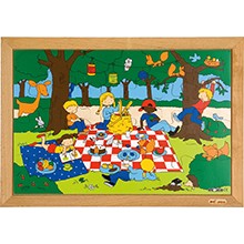Children's activities puzzle - picnic