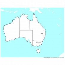 Kontrollkarte Australien: unbeschriftet