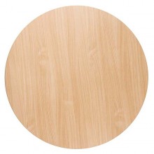 Tischplatte rund: Buche - Ø 115 x 2 cm.