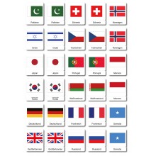 Flaggen der Welt - Klassifikationskarten - Deutsch