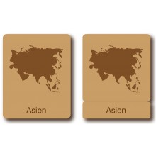 Flaggen Asien - Klassifikationskarten - Deutsch