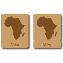 Flaggen Afrika - Klassifikationskarten - Deutsch