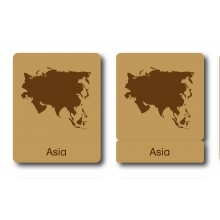 Flaggen Asien - Klassifikationskarten - Englisch
