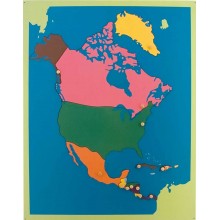 Puzzle map North America