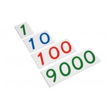 Zahlenkarten groß 1-9000 (Kunststoff)